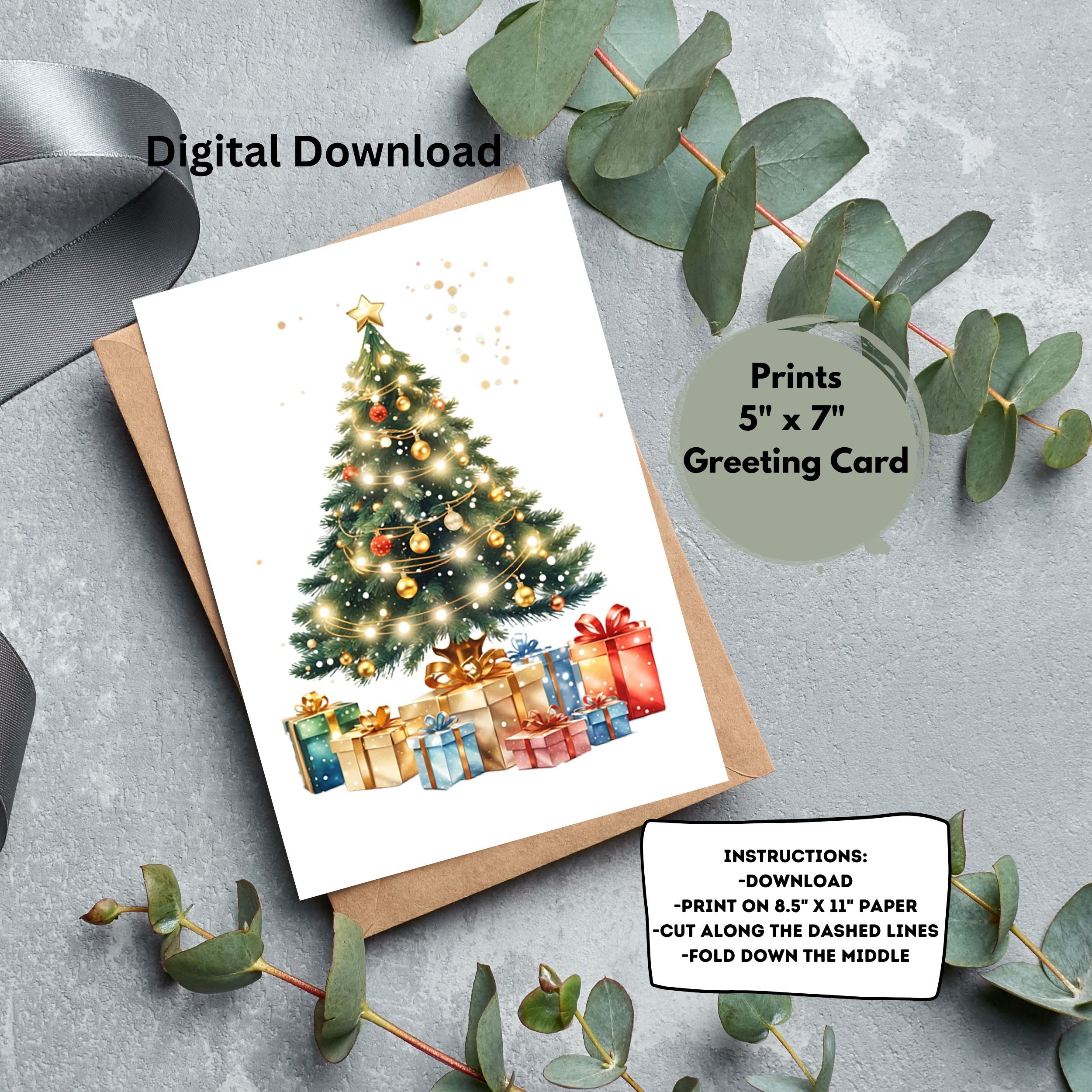 Printable Christmas Card Printable - Il Fullxfull.6068028082 6piq 