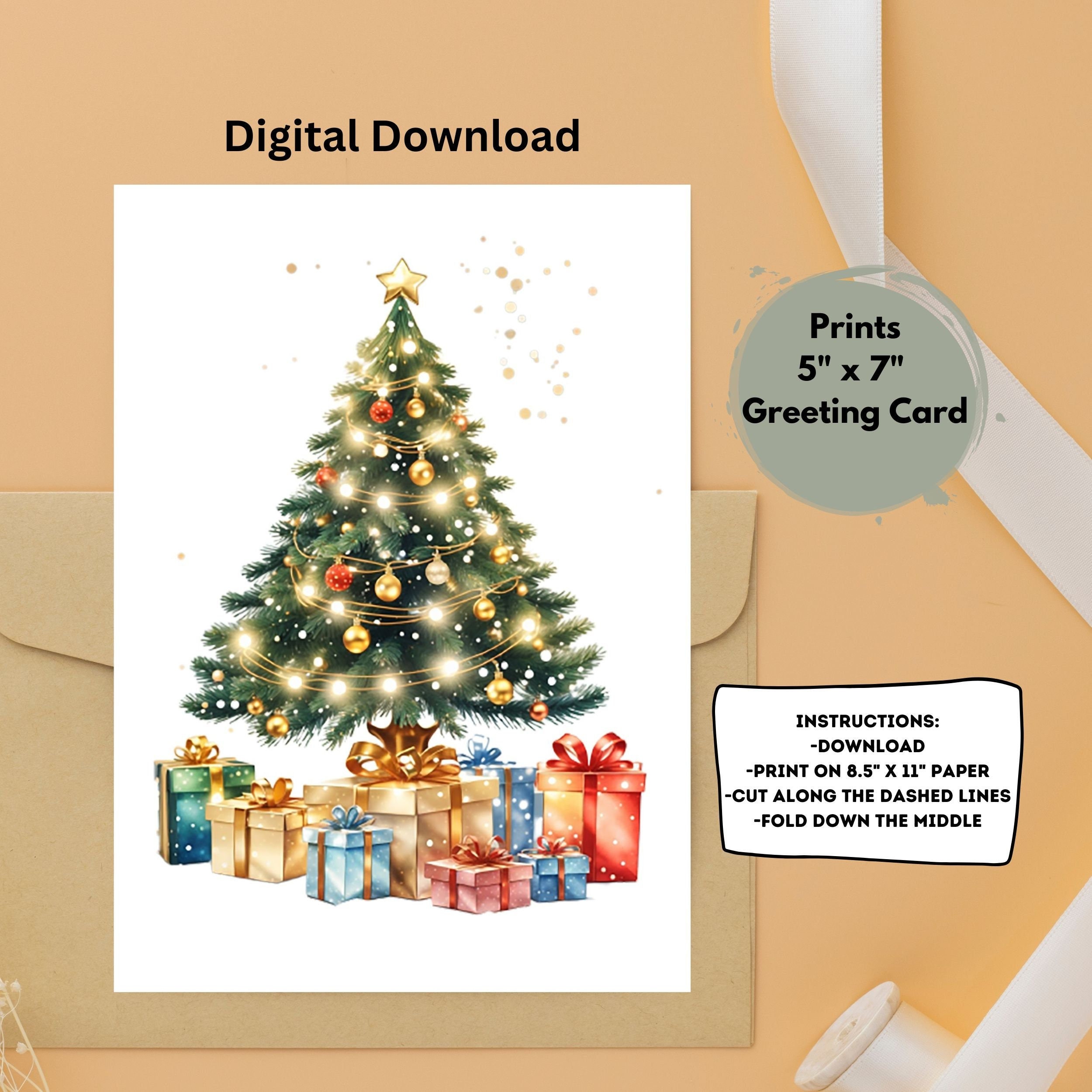 Printable Christmas Card Printable - Il Fullxfull.6116093709 Sikn 