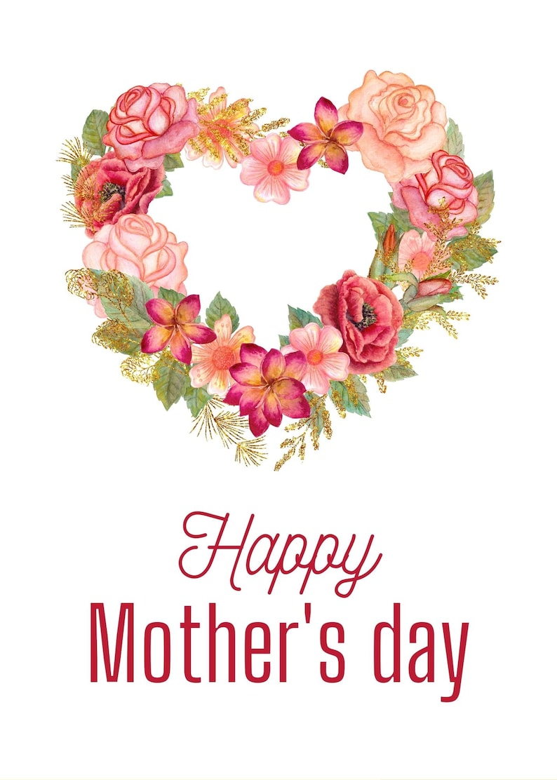 Printable Mother's Day Card, Printable Card, Cute Printable Mom Card, Instant Download, Card for ...
