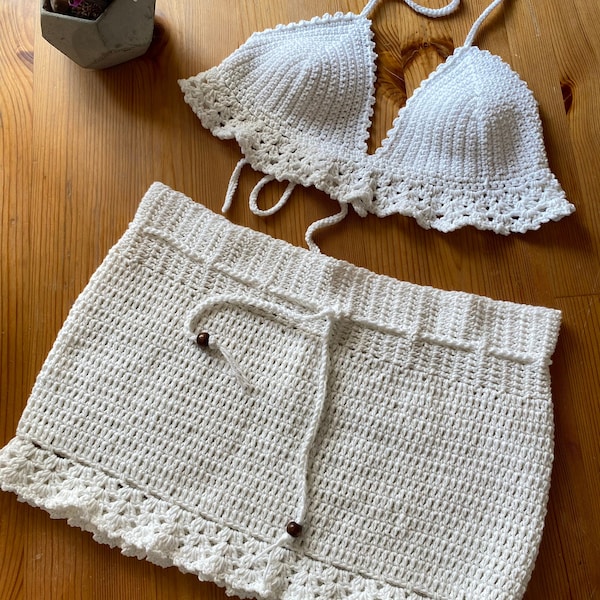 2 Piece Crochet Set Etsy