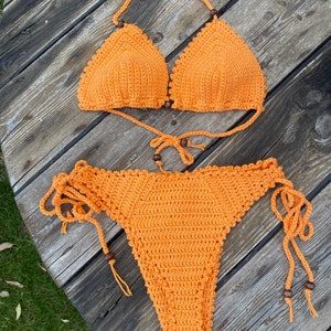 Crochet Brazilian Bikini Set 100% Cotton - Etsy