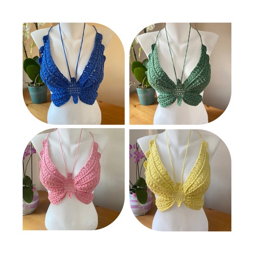 Handmade Crochet Top 100 Cotton Etsy