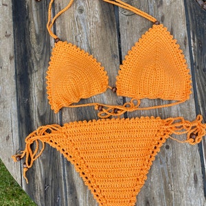 Crochet Bikini Set 100% Cotton - Etsy