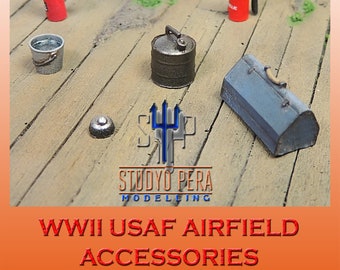 WWII USAF Airfield Accessories - 1/48 - Resin