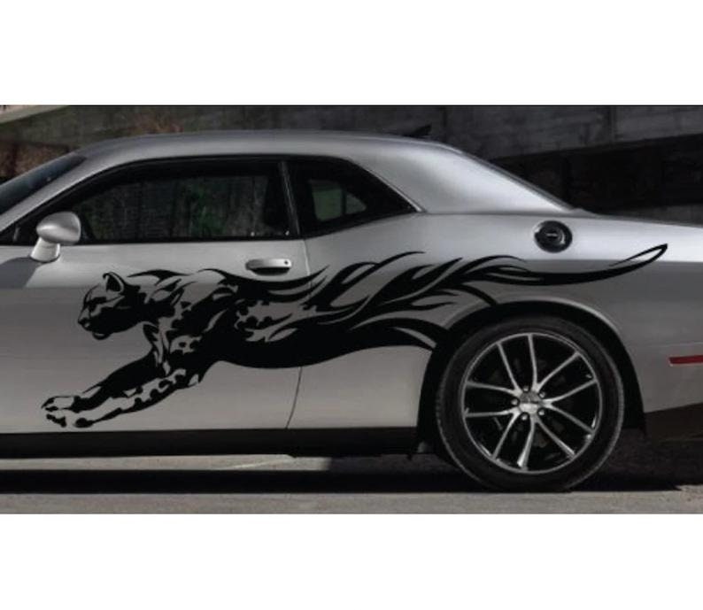 Sports Car Abstract Tribal Tattoo Racing Car Body Side Sticker Decoration  Eps 10 Vector Art Image