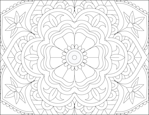 Mandala Coloring Book for Kids: Ages 6-8, 9-12, Fun, Easy Mandalas For  Girls, Boys (Large Print / Paperback)