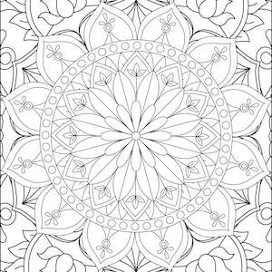Over 130 Mandalas: Printable Mandala coloring pages, Adult/Kids coloring book / Instant Download Vol 2