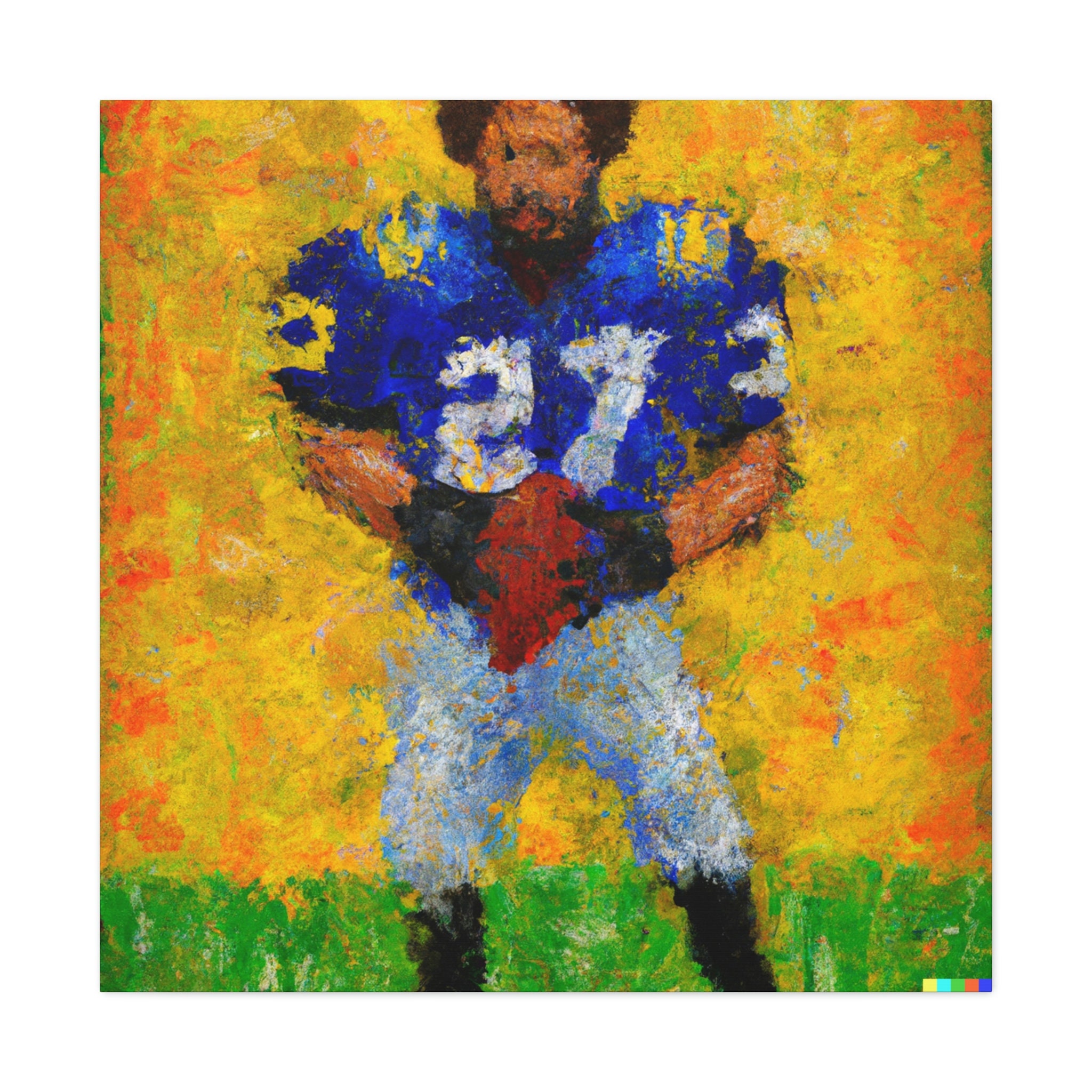 A Van Gogh Style Painting of an American Football Player - Etsy