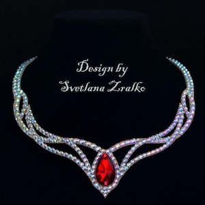 Performance Necklace for Dancers – ZRALKO™ Rhinestone Jewelry