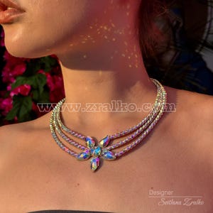 ZRALKO™ Statement Necklace – Rhinestone Jewelry for Belly dance & Ballroom