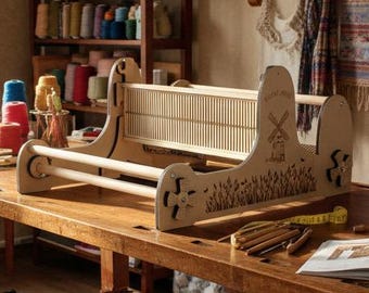 Rigid Heddle Table Loom: Personalized Weaving Kit for Beginners