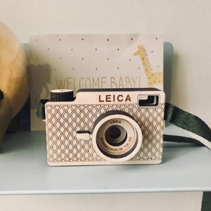 Personalized Wooden Toy Camera: Montessori Pretend Play