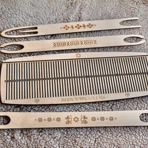 Rigid Heddle Weaving Loom Starter Kit, Personalized Plywood Gift Set