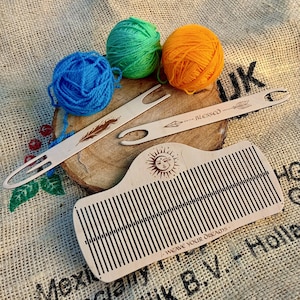 Personalized Weaving Loom Kit: Backstrap Rigid Heddle, Celtic/Rustic/Phoenix Design