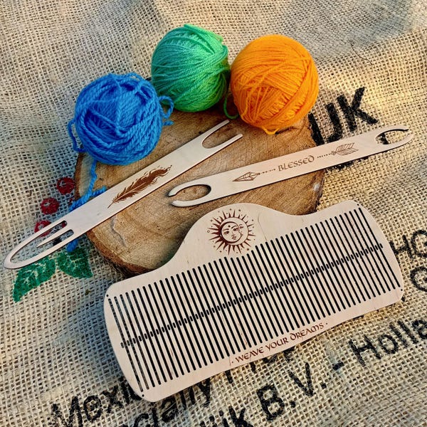 Personalized Weaving Loom Kit: Backstrap Rigid Heddle + Tabletop Loom, Celtic/Rustic/Phoenix/Sunflower Design