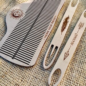Personalized Square Weaving Loom Kit: Beginner Tapestry Weaving, Plywood Frame Moon&Sun 99 treads