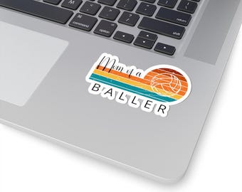 Volleyball Mom Sticker: Mom of a Baller Vinyl Decal