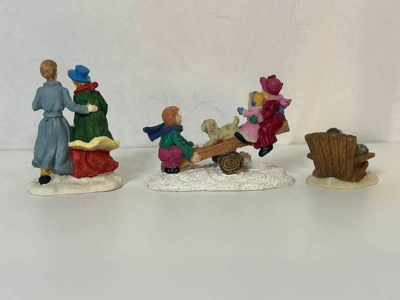 Vintage Christmas Village Figurines Greenbriar International 3 Styles