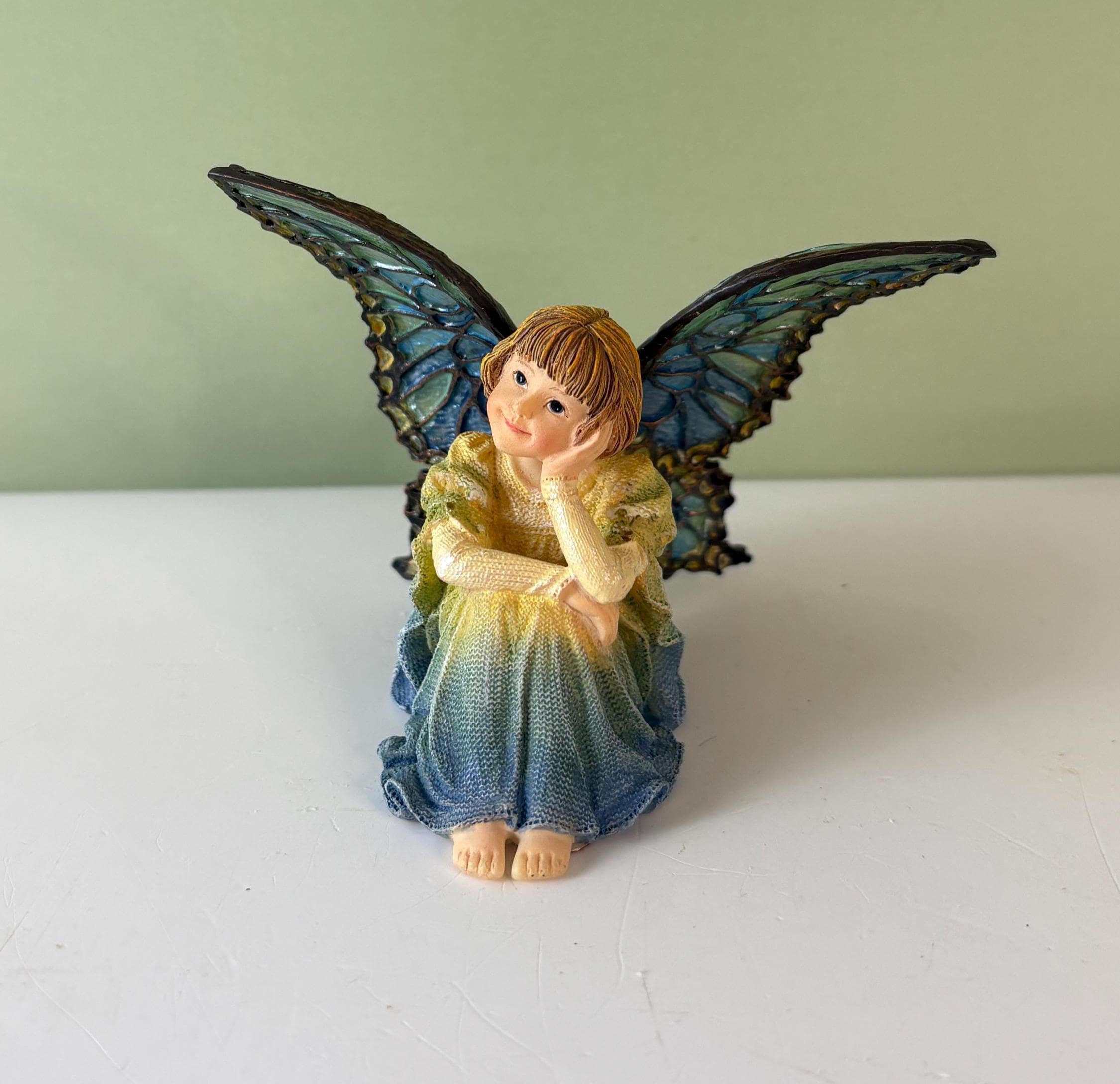 Vintage Faeriessence Fairysprite Figurines Amber and Savannah