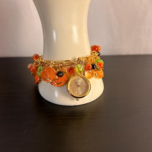 Vintage Charm Bracelet Watches Fall Halloween Style Designs