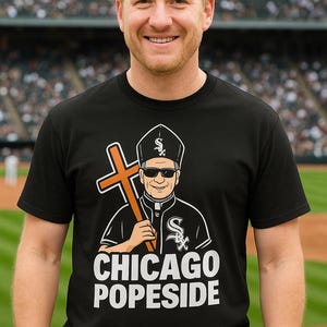 Chicago Popeside TShirt Unisex Chicago White Sox Pope Leo XIV TShirt Pope Robert Prevost Shirt Pope Leo TShirt Chicago Pope Leo XIV Shirt