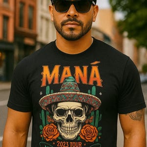 Camiseta da turnê Mana México Lindo Y Querido Camiseta da turnê Mana 2023 Camiseta Mana Camiseta de rock espanhol Camiseta Rock En Español Camiseta da banda Mana