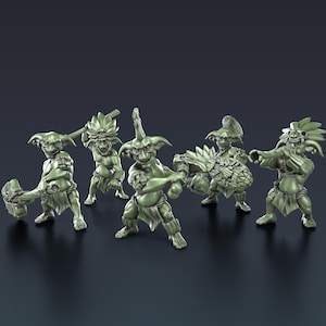 Tribal Goblin Miniatures Bundle | 28mm 32mm scale | Tabletop RPG | Wargaming  | 3D resin printed  | unpainted