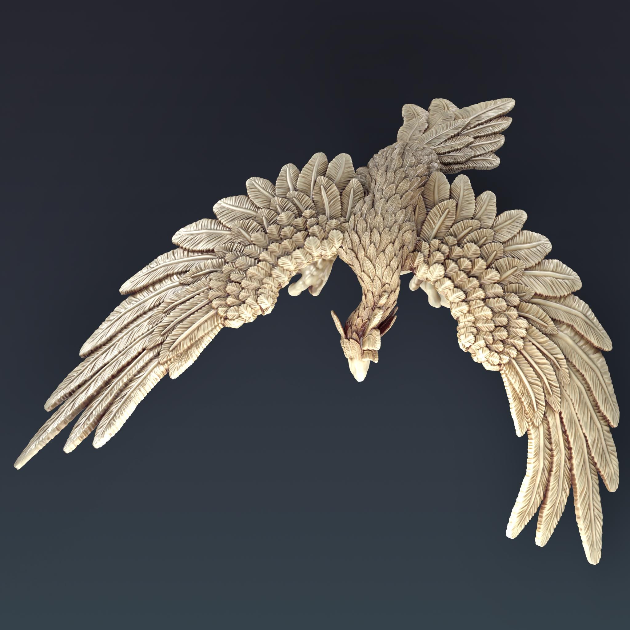 Roc Bird Miniature: 28mm 32mm Scale, Tabletop RPG, Wargaming, 3D Resin ...