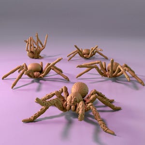 Lote de miniaturas de araña gigante, escala 28 mm 32 mm, juego de rol de mesa, juegos de guerra, impresión en resina 3D, sin pintar