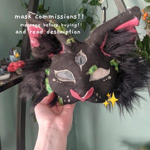 therian mask commissions!!