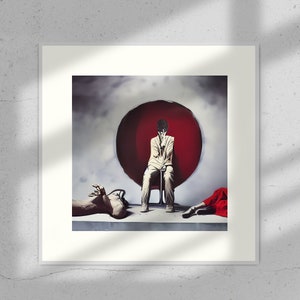 De dichter II, digitale print, hedendaagse kunst, beeldende kunst, surrealistisch, intens