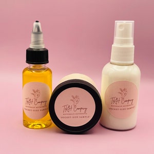 Handmade Hair & Body Pocket Size Bundle: Ayurvedic Oil, Leave-In Spray