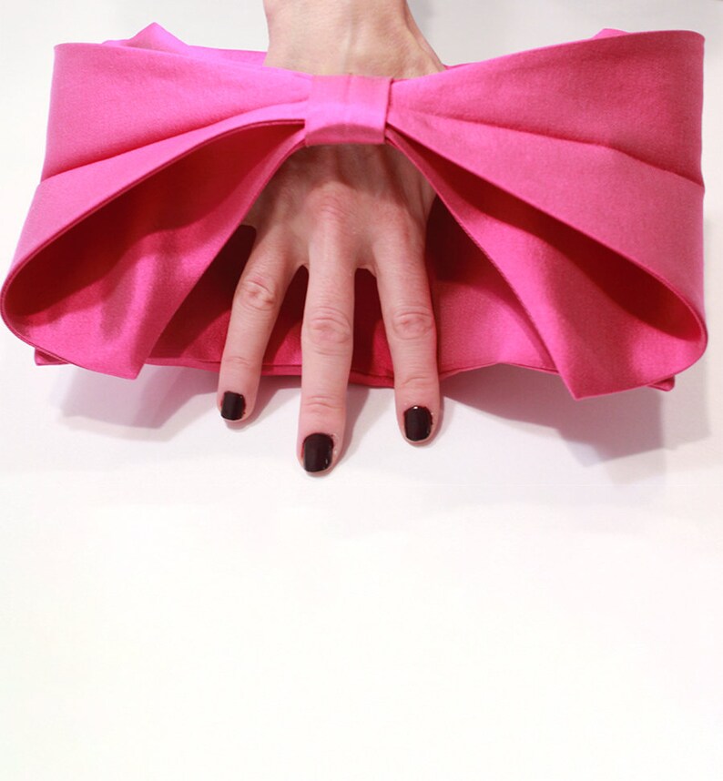 Silk Wool Bow Clutch image 10