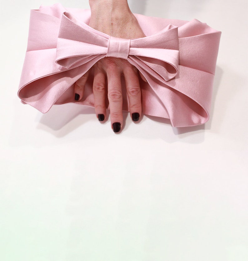 Silk Wool Bow Clutch image 4