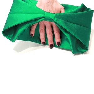 Silk Wool Bow Clutch image 7