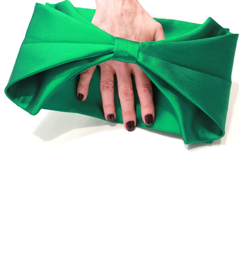 Silk Wool Bow Clutch image 7