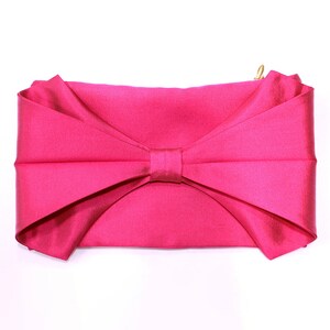 Silk Wool Bow Clutch image 9