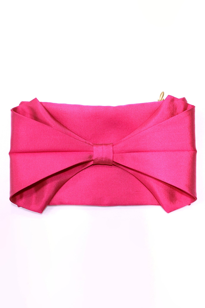 Silk Wool Bow Clutch image 9