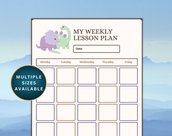 Weekly Lesson Plan | Printable ADHD Classroom Journal | 2023 Digital Planner | ADHD Journal | Ultimate Classroom Teacher's Resource Pdf A5