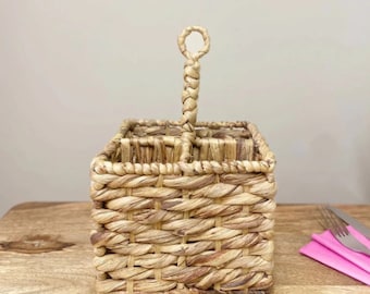 Kitchen Cutlery Organiser Handmade Natural Wooden