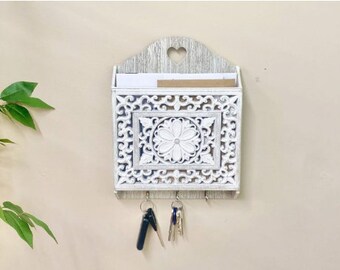 Entryway  3 Hook Key Holder & Post Holder