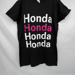 Honda Ladies Glitter T-Shirt - Medium - Officially Licensed Product