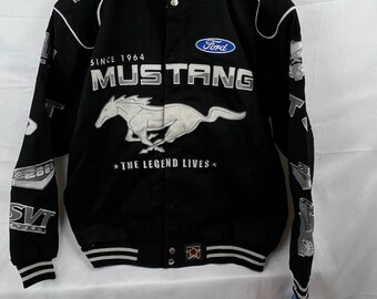 Ford Mustang 40th Anniversary Jacket Coat NASCAR Jacket - Etsy