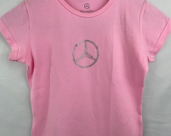 Mercedes-Benz Child's Rhinestone Studded T-Shirt - Small - Officially Licensed Product