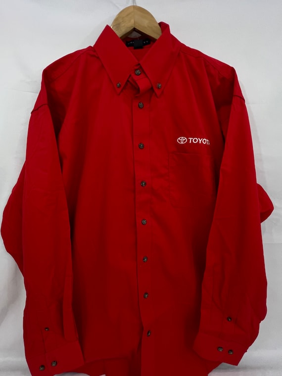 Toyota Button Down with Embroidered Logo - Men's L