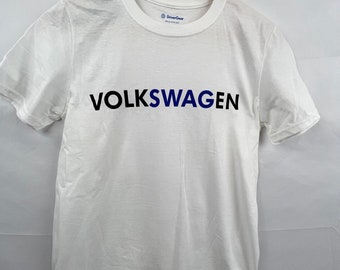 Volkswagen Blue "SWAG" Text Shirt - Officially Licensed Product