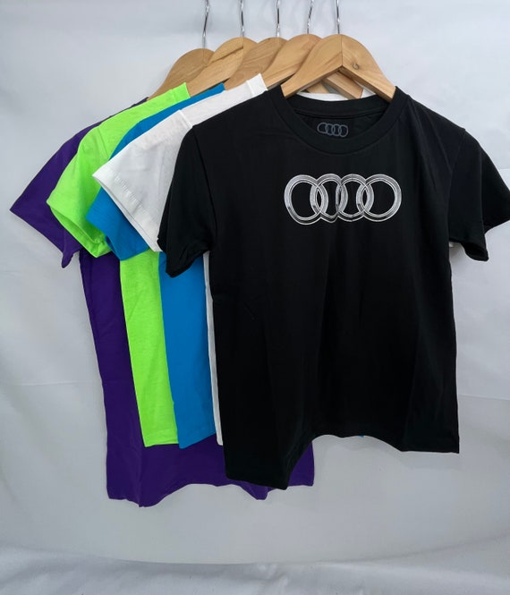 Audi Classic Rings Children s youth Sizes T shirt Etsy