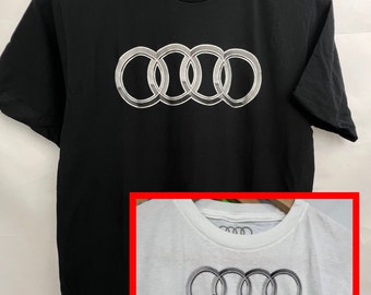 Camiseta Audi Classic Rings Tallas de adulto - Producto con licencia oficial