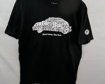 Many Names. One Love. Volkswagen Beetle Shirt - Officially Licensed Product