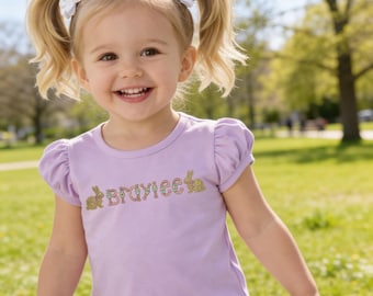 Camiseta feminina personalizada com ovos de Páscoa para a primavera.